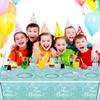 81Pcs Teal and Silver Tableware Set Sparkling Diamonds Party Decoration for Girls and Women Birthday Party Supplies (Blue) view 3