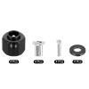 MECCANIXITY Aluminum Wheel Hex Hub 10mm Hex Extended Spacers Drive Adapter for RC Crawler Car Replacement, Black view 3