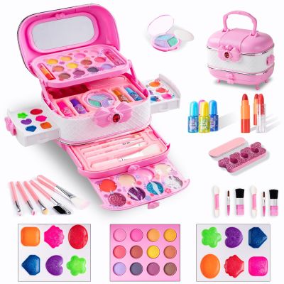 Hylukon Makeup Kits for Teens's Makeup Sets Princess Make Up Box Nontoxic Cosmetics Kit Toys Makeup Beauty Toys Birthday Gift