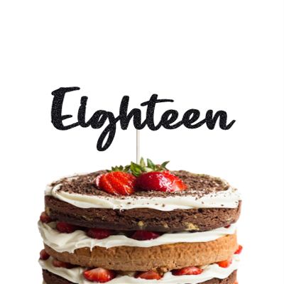 18 Cake Toppers, eighteen Birthday Cake Toppers, Funny 18th Cake Topper for Men,18 Cake Topper For Women, 18th birthday decorations,18th Birthday Cake Topper