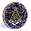 Masonic Challenge Coin Freemason Coin Blue Lodge Brotherhood Coin view 4