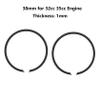 FLMLF Piston Ring 38mm for 32cc 35cc Zenoah CY Rovan Engine for 1/5 HPI ROFUN KM Baja Losi 5ive T FG MCD GoPed RedCat Rc Car Parts view 2
