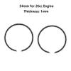 FLMLF Piston Ring 34mm for 26cc Zenoah CY Rovan Engine for 1/5 HPI ROFUN KM Baja Losi 5ive T FG MCD GoPed RedCat Rc Car Parts view 2
