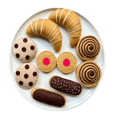 Bakery Set (Large Set) - Handmade Educational Montessori Kitchen Toys for Toddlers Ages 3-6 and Older Children - Pretend Cooking Dramatic Play