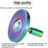 RullPulu Premium Spinning Top with String, 304 Stainless Steel Anty-Gravit Gyroscope, Perfect Balance, Spin Long Time More Than 15 Minutes,Stress Relief Kill Time Toys (L/Colorful) view 3
