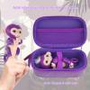 YouKnow Travel Case Compatible with Fingerlings Monkey New Interactive Baby Electronic Pets - Talking Toys for Ages 5-7 Girls (Purple) view 2
