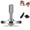 RullPulu Premium Spinning Top with String, 304 Stainless Steel Anty-Gravit Gyroscope, Perfect Balance, Spin Long Time More Than 15 Minutes,Stress Relief Kill Time Toys (L/Silver) view 1