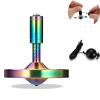 RullPulu Premium Spinning Top with String, 304 Stainless Steel Anty-Gravit Gyroscope, Perfect Balance, Spin Long Time More Than 15 Minutes,Stress Relief Kill Time Toys (M/Colorful) view 1