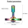 RullPulu Premium Spinning Top with String, 304 Stainless Steel Anty-Gravit Gyroscope, Perfect Balance, Spin Long Time More Than 15 Minutes,Stress Relief Kill Time Toys (M/Colorful) view 2