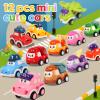 12 Pcs Pull Back Cars Set Toys for 1 2 3 Year Toddlers, Baby Car Toys for 12-18 Months, Construction Vehicle Racing Car Set, Baby Toys for 1 2 Year Old Boy, 1st Birthday Gift for 1 2 3 Year Old Boys view 2