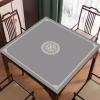 China Style Printing Mahjong Table Mat with Storage Bag, Playing Card Board Game Playmat Anti Slip Velvet Game Mat (Color : Gray-1, Size : 23.6x23.6inch/60x60cm) view 2