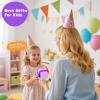 Fede Karaoke Machine for Kids Adults, Mini Karaoke Machine with 2 Wireless Microphones, Portable Bluetooth Speaker with Voice Changing Effects & LED Lights, Best Gifts Toys for Girls and Boys view 2
