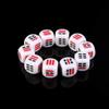 FGDTREE 10Pcs D6 Dices for Easy Fortune-Telling for Divination Dice Gua Eight T Dice Cup view 3