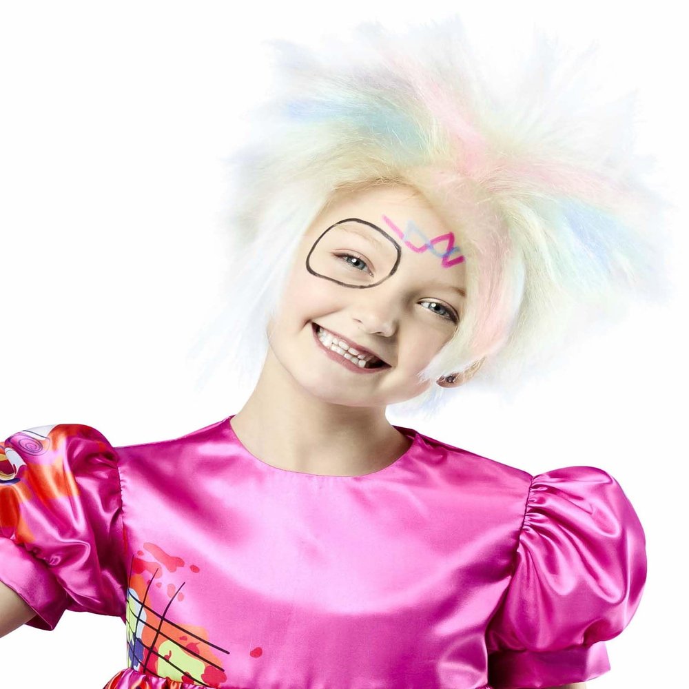 Rubies Barbie Movie: Weird Barbie Wig for Kids, Girl's