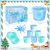 24 Pack Frozen Slime Party Favors for Kids Ice Slime Cup Snowflake Putty Toy Christmas Easter Birthday Goodie Bag Stuffer Classroom Reward for Girls Boys Stretchy Non-Sticky Stress Relief view 2