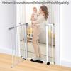 41 Inch Tall Baby Gate Auto Close Dog Gate Adjustable 29.92"-49.21" Wide Pressure Mounted Walk Through Swing Pet Gate for Doorways (White, 29.92"-49.21" Wide) view 4