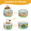 Wooden Activity Cube 9-in-1 Montessori Toys for 1+ Year Old Boys Girls Educational Learning Toys for Toddlers Age 1-2 One Year Old First Birthday Gift Bead Maze Magnetic Trains Track Shape Sorter view 3