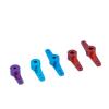 DingMotuo Rc Car/Boat Metal Steering Arm Aluminum Alloy Colorful Single/Dual Arm 3mm 4mm 5mm RC Model Boat Servo Roker Arms Rudder Parts (Size : 3mm Dual Blue) view 2