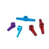 DingMotuo Rc Car/Boat Metal Steering Arm Aluminum Alloy Colorful Single/Dual Arm 3mm 4mm 5mm RC Model Boat Servo Roker Arms Rudder Parts (Size : 3mm Dual Blue) view 3