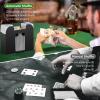 YUCEEN Automatic Card Shuffler 1/2/4/6 Decks,Battery Operated Electric Playing Card Shuffler for UNO,Casino Card Game,Poker,Phase 10,Blackjack,Texas Hold'em,Home Card Games view 2