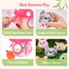 hahaland Baby Toys 6-12 Months - Montessori Toys for 6 Month Old Girl, My First Mushroom House with Stuffed Jungle Animals, Rattle, Crinkle Paper, Mirror, Sensory Toy Baby Girl Easter Gifts view 4