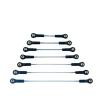 Nylon Rod End Assembly Push Rod Kit Include M2 Plastic Rod End and Push Pull Rod for Rc Model Car Boat Airplane (Size : 008 Link 65mm) view 1