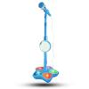 Children Microphone, Plastic Lightweight Kid Microphone Light Atmosphere Children Microphone with Blue Stand for Kids Gatherings Kindergarten Karaoke Mic view 1
