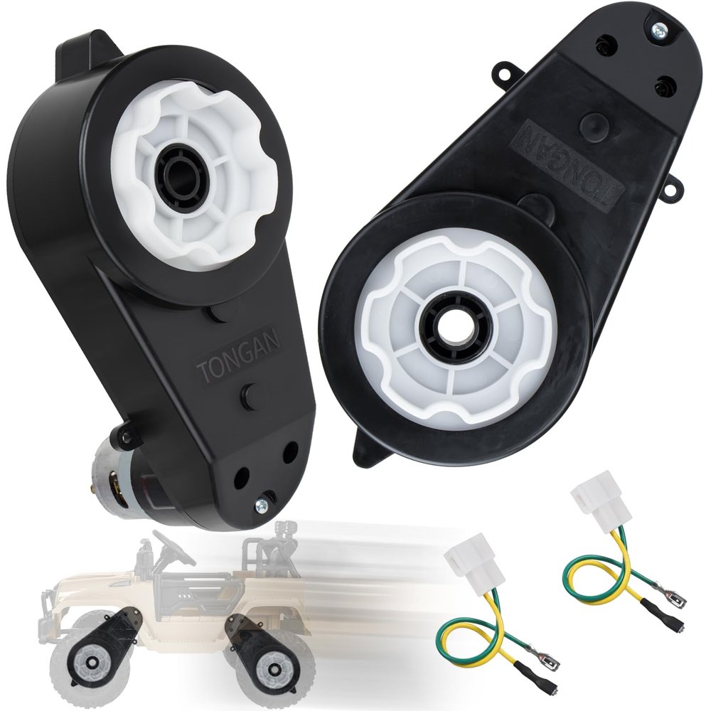 2Pcs 24V Powered Wheels Motor Upgrade for Kids Ride On Toy Car 40000RPM Gear Box for Kids Electric Ride Motorcycles Jeep Gear Box RS550 High Speed Drive Engine Match Kids Ride On Toys Car Motors