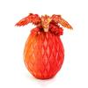 Flavery 3D Printed Flying Dragon Egg - 7" Winged Dragon in Diamond Easter Eggs, Flexible Crystal Animal Inside, Mystery Dragon Eggs Gift, Desk Decoration, Fidget Toy (Red Mix Gold) view 1