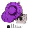 Pothyes All Metal Complete Gearbox Transmission with Motor Gears for 313mm Wheelbase 1/10 RC Crawler Truck Axial SCX10 & SCX10 II DIY Upgrade Parts (Purple) view 1