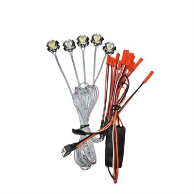 VERBANA RC Model Airplane Strobe Light Flashing Bright Navigation Explosion-Flashing Lamp 2S 3S 4S 5S 6S for JST Lipo Spare Part Kit for RC Aircraft Model Airplane Plane Accessories Part (Color : 2S