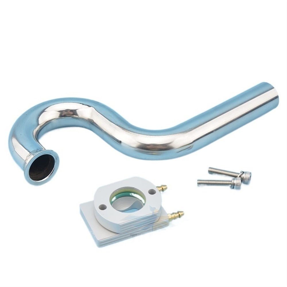 DingMotuo Wrap to Center WTC Header 22mm 7/8 and Flange for Gas Marine Engine Rc Boat