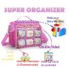 Carrying Case Compatible with Little Tikes Story Dream Machine Books Starter Set,Portable Storage Bag with Handle and Shoulder Strap for Storytime,Little Golden Book,Little Puppy Character (Pink) view 2