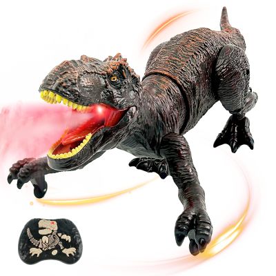 TALGIC Remote Control Dinosaur for Boys 4-7, Robot Dinosaur Toys for Kids 5-7, rc Dinosaur with Realistic Legs & Spray Stream,Remote Dinosaur Toys for Kids3 4 5 6 9 Year Old boy Birthday Gift (Red)