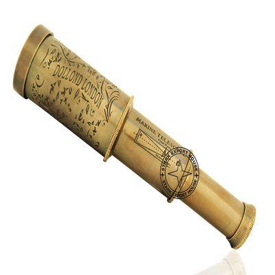 Antique Brass Designer Telescope Marine Handheld Spyglass Telescope Binoculars 6 Inch Vintage Style Best for Gift (BNHl)