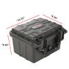 Storage Box for Collectible Cards, Tools, Screws, Craft Supplies DIY Adjustable Organizer Box with Removable Dividers & Protective Foam, Lightweight Stackable Storage Container Black Buckle view 2