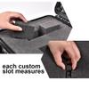 Storage Box for Collectible Cards, Tools, Screws, Craft Supplies DIY Adjustable Organizer Box with Removable Dividers & Protective Foam, Lightweight Stackable Storage Container Black Buckle view 3