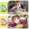 Nuogo 8 Pcs 304 Stainless Steel Baby Bowls with Removable Silicone Shell Toddler Bowls Kids Anti Scald Snack Container for Food Feeding, Dishwasher Safe (Bright Color) view 3