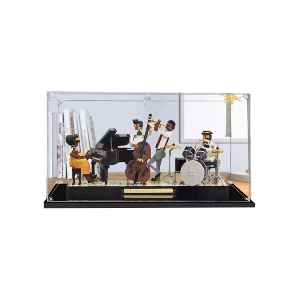 Acrylic Display Case for Lego21334 Jazz Band Compatible LegoModel Gift Storage Display (Model not Included) (2mm)