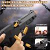 DaoDaoZhu Soft Bullet Toy Gun Pistol with Shell Ejecting for Indoor/Outdoor Shooting Games, Halloween Costume Fake Prop Gun Model, Educational Play Toy Guns, Christmas/Birthday Gifts (Black) view 2