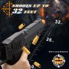 DaoDaoZhu Soft Bullet Toy Gun Pistol with Shell Ejecting for Indoor/Outdoor Shooting Games, Halloween Costume Fake Prop Gun Model, Educational Play Toy Guns, Christmas/Birthday Gifts (Black) view 3
