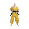 1/12 Scale Male Clothes,Martial Monk Combat Suit Men's Coat Pant Belt Clothing for 6inch Male Soldier Action Figure (Yellow) view 1