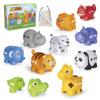 20PCS Animal Number Matching Learning Toys for Toddlers 2-4, 10 Different Animal Figures, Montessori Educational Toys Gifts for Boy Girl, Preschool Learning Activities, Double Sided Matching Game view 1