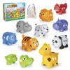 52PCS Animal Alphabet Learning Toys for Toddlers 2-4, 10 Different Animal Figures, Montessori Educational Toys Gifts for Boy Girl, Preschool Learning Activities, Double Sided ABC Matching Game  view 1