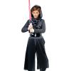 shyhand Scary Costume for Kids Boys Creepy Jumpsuit Mask Belt Cowl Black Series Halloween Cosplay Outfits view 2