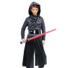 shyhand Scary Costume for Kids Boys Creepy Jumpsuit Mask Belt Cowl Black Series Halloween Cosplay Outfits view 3