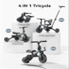 besrey 4 in 1 Toddler Bike, Toddler Tricycle for 1-3 Year Old, Trike with Push Handle, Backrest and Safety Belt, Birthday Gifts and Toys for Boys and Girls, Balance Bike view 2