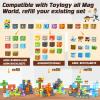 Magnetic Blocks-Build Mine Magnet World Pickaxe Edition Mine Pickaxe Caverns Kids Games Toddler Toys Magnetic Tiles for Boys & Girls Age 3-4 4-5 6-8, Sensory Outdoor Toys for Kids for 3+ view 3