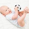 June Garden 2 Pcs My First Plush Bundle - Includes 6" My First Dumbbell Blue and 2.5" Soccer Ball- Plush Baby Rattle Toy - Safe Soft Workout Toy for Infants view 3