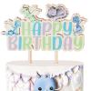 CORNER LACE Dragon Happy Birthday Wooden Cake Topper, Fantasy Dragon Cake Pick Magical Cake Stick for Boys Girls Birthday Party Supplies view 1